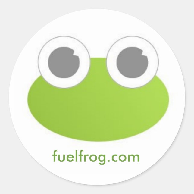 Adesivo Vinheta redonda de fuelóleo (Frente)