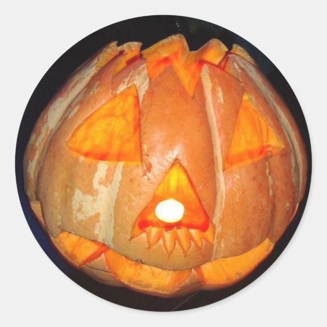 Adesivo Vinheta redonda de Halloween (Frente)