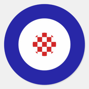 Adesivo Vinheta-redonda de humor croata