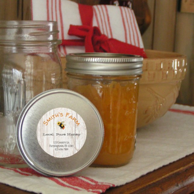 Adesivo Vinheta redonda de mel de coloração aquosa persona (Criador carregado)