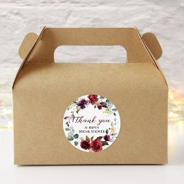 Adesivo Vinheta redonda de Rosa de borda