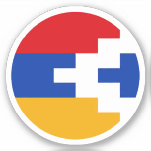 Adesivo Vinheta Redonda de Sinalizador Artsakh