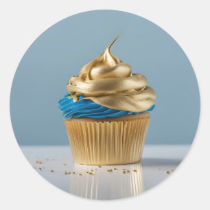 Adesivo Vinheta redonda decorativa da padaria cupcake
