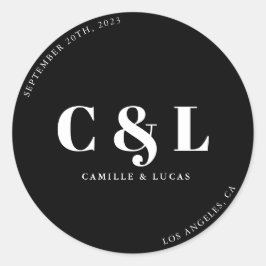 Adesivo Vinheta redonda elegante e tradicional