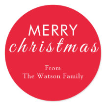 Vinheta redonda Elegante Feliz Natal