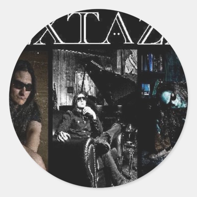 Adesivo Vinheta redonda Extaza (Frente)