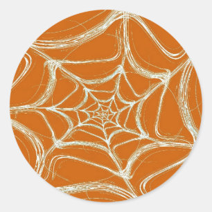 Adesivo Vinheta Redonda Fratural Spider Web
