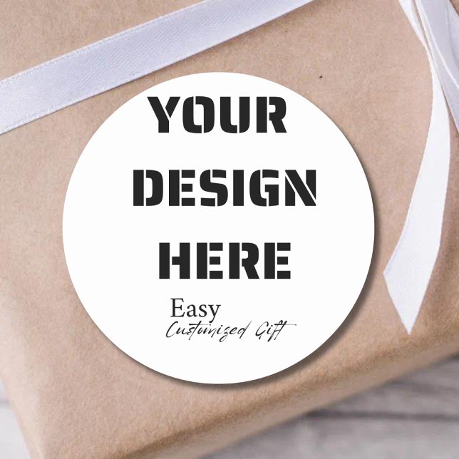 Adesivo vinheta redonda grande de 3" (Criador carregado)