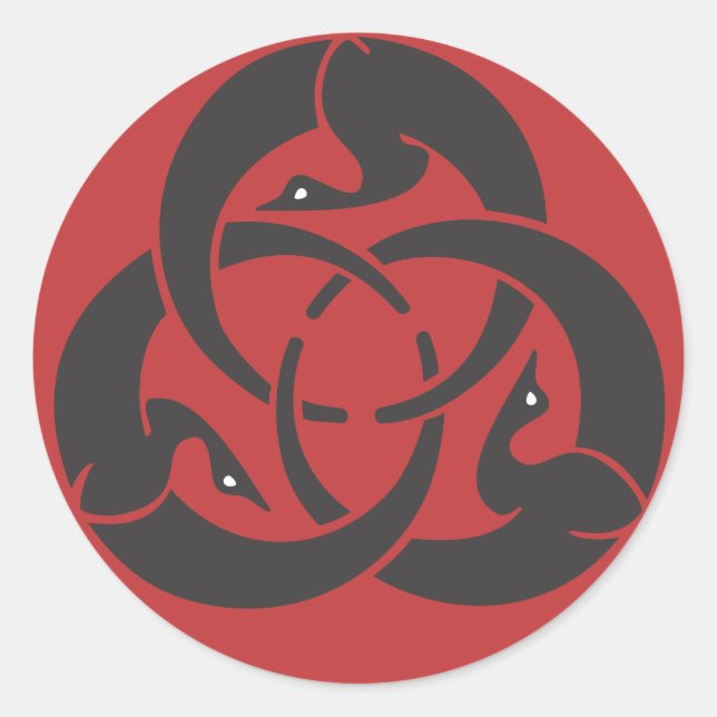 Adesivo Vinheta redonda Hagakure (Frente)