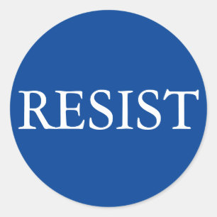Adesivo vinheta redonda RESIST