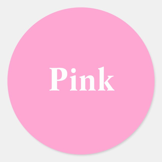 Adesivo Vinheta redonda rosa (Frente)
