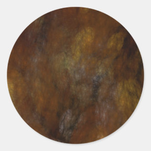 Adesivo Vinheta redonda rusty Abstrato Fractal