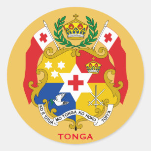 Adesivo Vinheta redonda Tonga