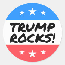 Vinheta redonda TRUMP ROCKS