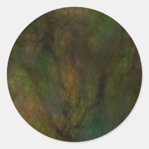 Adesivo Vinheta redonda verde Abstrato