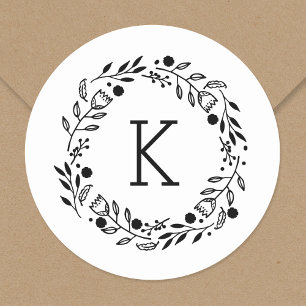 Adesivo Vinheta redonda Whimsy Wreath