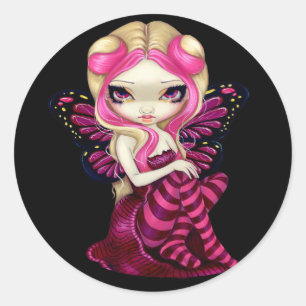 Adesivo Vinheta "Relâmpago Rosa"