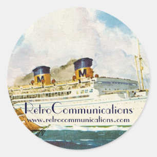 Adesivo vinheta retro promo - invólucro