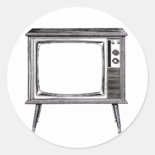 Adesivo Vinheta Retro Televisiva