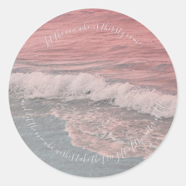 Adesivo Vinheta Revelação 22:17 (Frente)