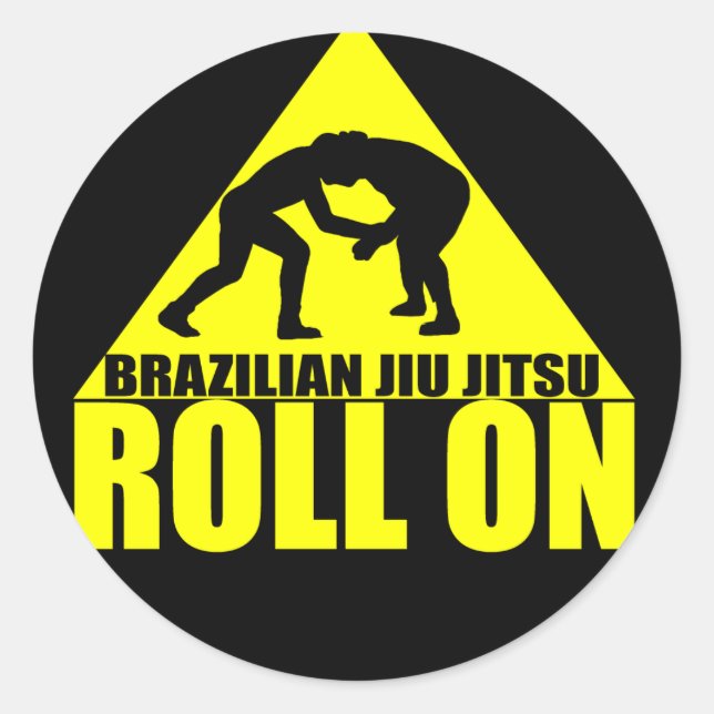 Adesivo Vinheta "Roll On" do Jiu Jitsu (Frente)