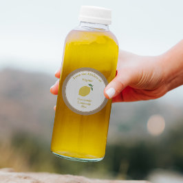 Adesivo Vinheta Rótulo Kraft Rustic Jam, Lemon ou Lemonade