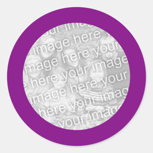 Adesivo Vinheta Roxo (Frente)