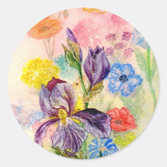 Adesivo Vinheta 'Roxo Iris' (Frente)