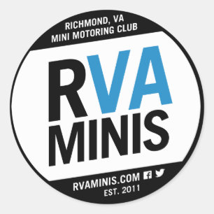 Adesivo Vinheta RVA MINIs 3"