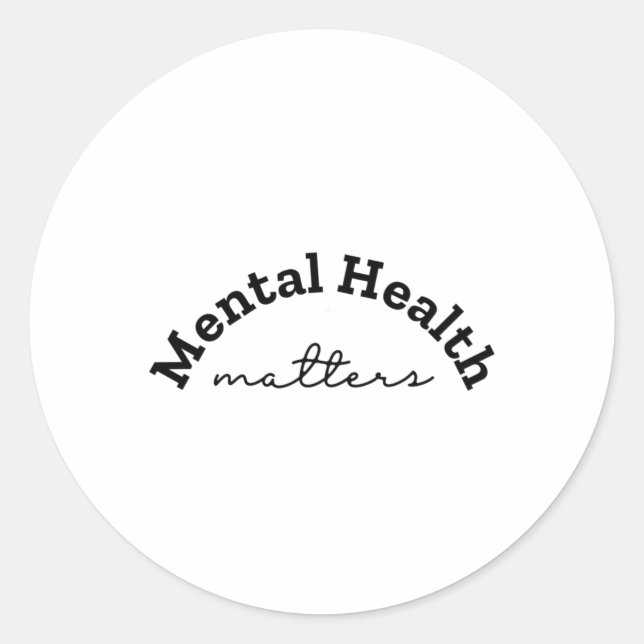 Adesivo Vinheta S para saúde mental24 (Frente)