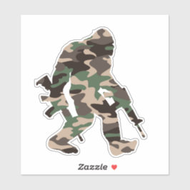 Adesivo Vinheta Sasquatch Camo Bigfoot
