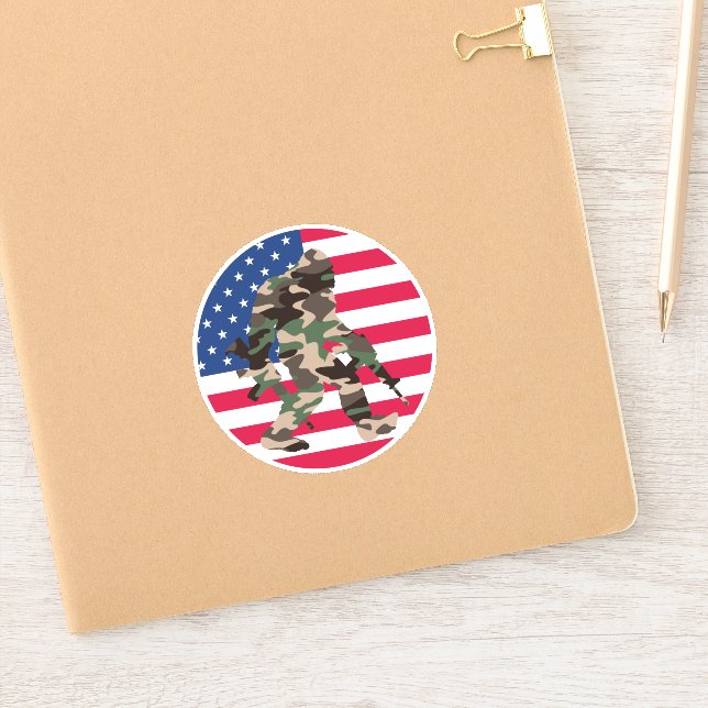 Adesivo Vinheta Sasquatch Camo Bigfoot (Notebook)