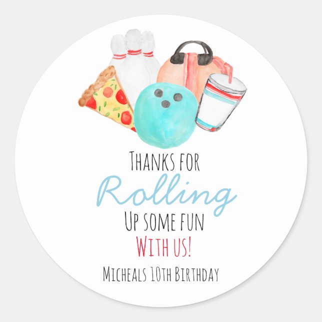 Adesivo Vinheta selada de festa de aniversário da criança  (Frente)