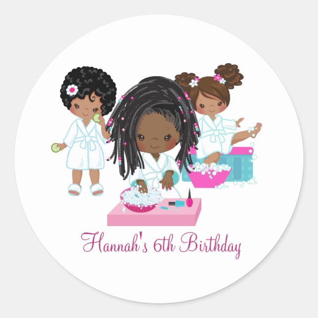 Adesivo Vinheta Selo do Partido Spa Afro-Americano (Frente)