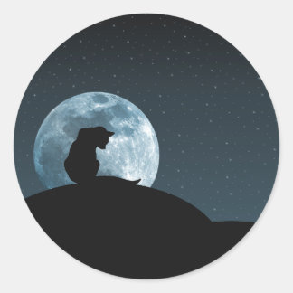 Adesivo Vinheta Silhouette Cat