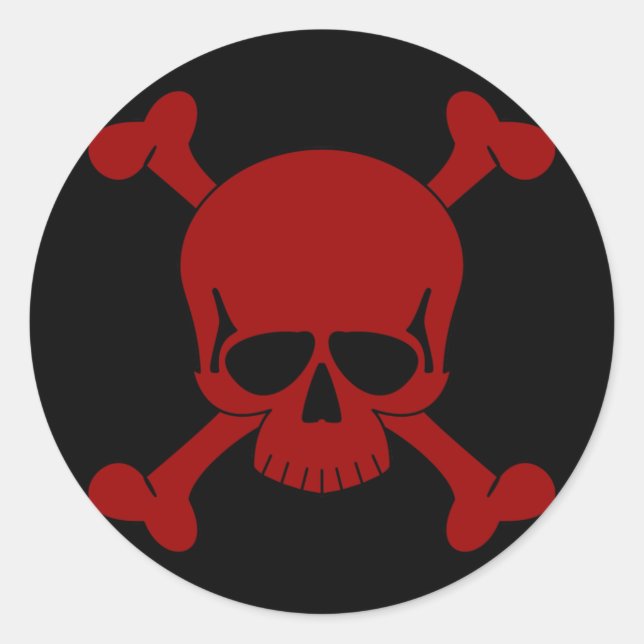 Adesivo Vinheta Skull & Crossbones (Frente)