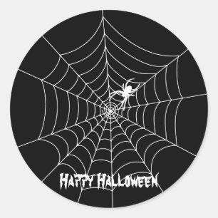 Adesivo Vinheta Spider Web Halloween