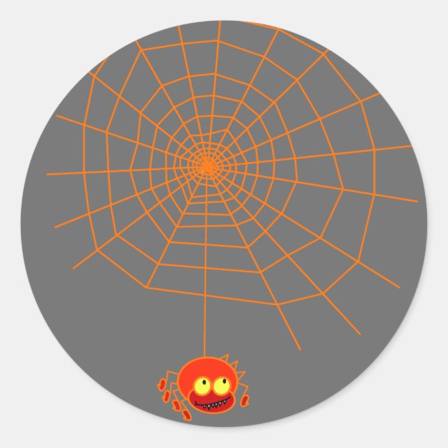 Adesivo Vinheta Spider Web Halloween (Frente)
