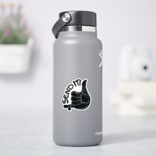 Adesivo Vinheta Subindo "Enviar" (HidroFlask)