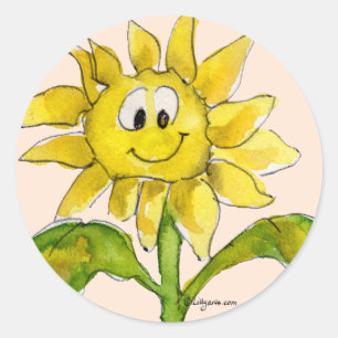 Adesivo Vinheta Sunflower Clipart 2