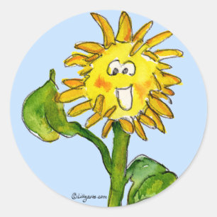 Adesivo Vinheta Sunflower Clipart 4