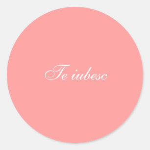 Adesivo Vinheta Te iubesc