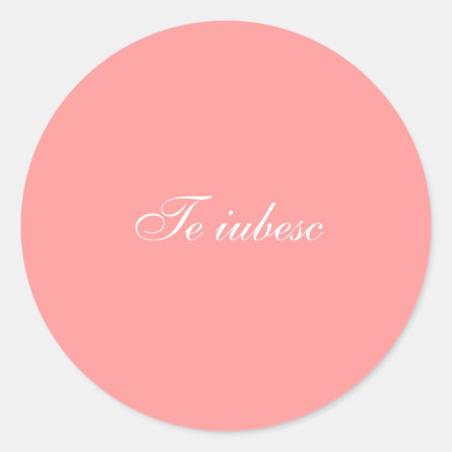 Adesivo Vinheta Te iubesc (Frente)