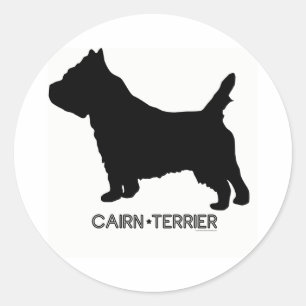 Adesivo Vinheta Terrier Cairn