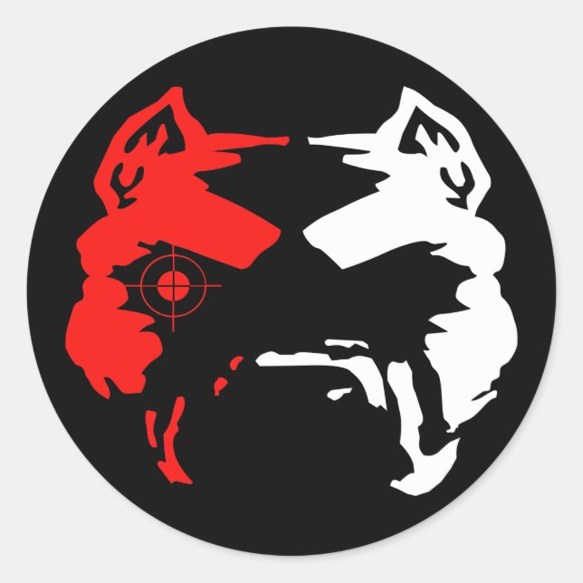 Adesivo Vinheta-touro-atirador (Frente)