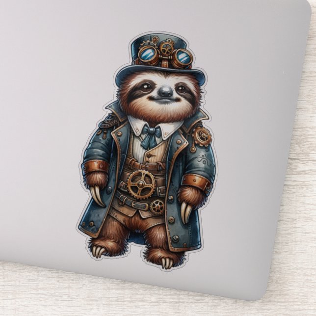 Adesivo Vinheta Transparente de Lama Steampunk (Detalhe)