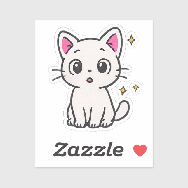 Adesivo Vinheta transparente do estilo de Caneta Gel brilh (Folha)