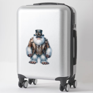 Adesivo Vinheta transparente Steampunk Yeti