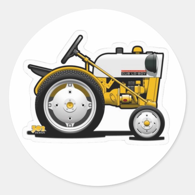 Adesivo Vinheta-trator de corneta (Frente)