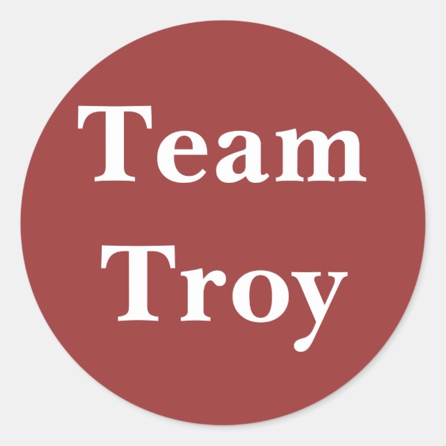 Adesivo Vinheta Troy da Equipe (Frente)